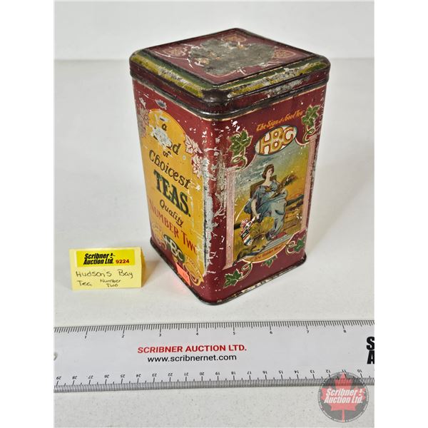Hudsons Bay Co. "Number Two" Tea Tin (6-1/2"H x 4"W x 4"D)