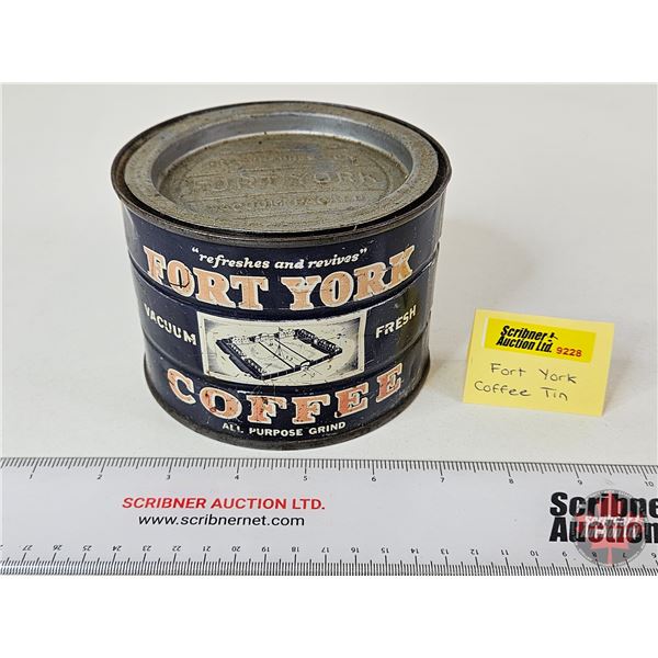 Hudsons Bay Co. Fort York Coffee Tin (3-3/4"H x 5"Dia)