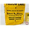 Image 4 : Hudsons Bay Co. Fort Garry Coffee Bag (NOTE : Bag Stuffed for Display) (7"H)