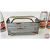 Image 9 : Pepsi:Cola Metal 6pk Carrier w/ 6 Bottles (Paper Labels) (Carrier Measures : 11"H x 8"W x 5-1/2"D)