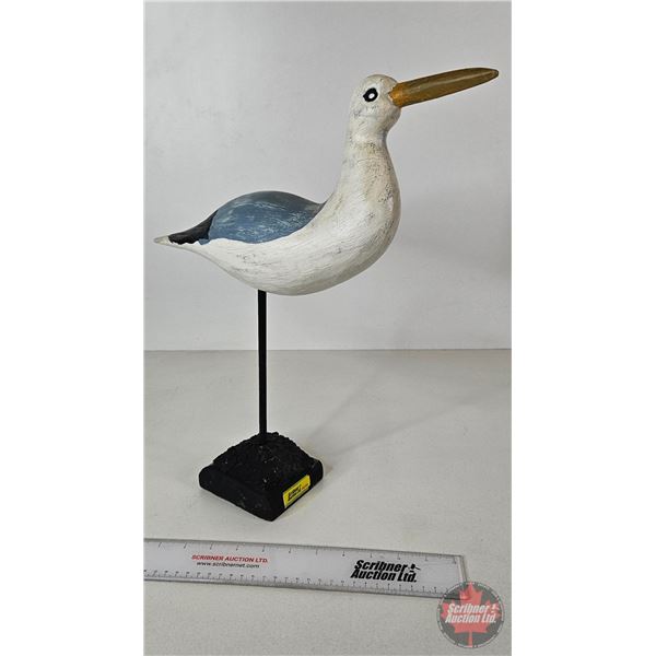 Sea Gull Wooden Ornament (16-1/2H)