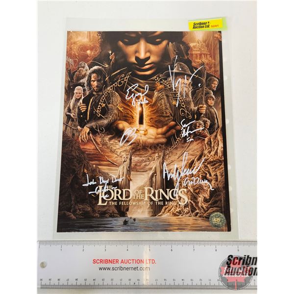 Autographed 8x10 Poster : Lord of the Rings w/ 6 Autographs (Certified : KB Authentics)