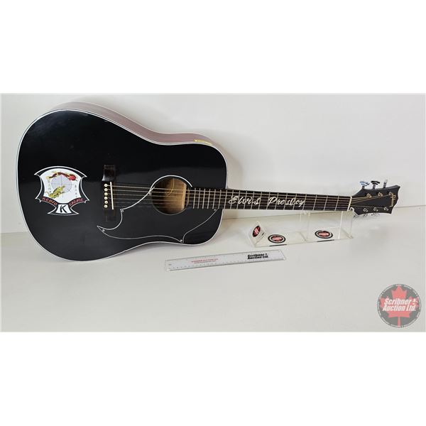 Gibson Dove Replica Guitar w/Kempo Karate & Elvis Presley Decals (42"L)