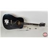Image 2 : Gibson Dove Replica Guitar w/Kempo Karate & Elvis Presley Decals (42"L)