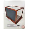 Image 4 : Countertop Display Case w/ Glass Sides and Top and Mirror Back (12-1/2H x 18"W x 13-3/4"D)