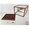 Image 7 : Countertop Display Case w/ Glass Sides and Top and Mirror Back (12-1/2H x 18"W x 13-3/4"D)