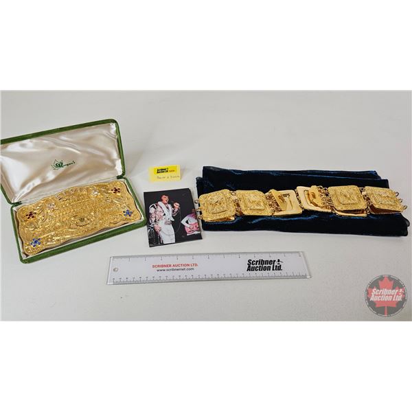 World Champion Attendance Belt Replica from International Hotel BK Productions