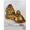 Image 5 : Original California Pottery Gold Lion 1970s by Kay Finch Freeman Mcfarlin  VERY FRAGILE  (Identical