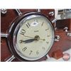 Image 11 : Antique Ship Clock 1940s United Clock Corp of Brookyln NY (Lighted) (Working) (15-3/4"H x 19"W x 3"D