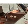 Image 3 : Antique Ship Clock 1940s United Clock Corp of Brookyln NY (Lighted) (Working) (15-3/4"H x 19"W x 3"D