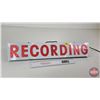 Image 2 : Light Up Recording Studio Sign (Working) (4-1/2"H x 23"W x 3"D)
