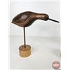 Image 6 : Bird Ornaments (3) : (Wood) : Hand Carved & Hand Painted  (Tallest: 12-1/2"H)