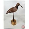 Image 7 : Bird Ornaments (3) : (Wood) : Hand Carved & Hand Painted  (Tallest: 12-1/2"H)