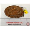 Image 1 : Belt Buckle : "His Masters Voice" : Tiffany Studio NY