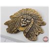 Image 2 : Belt Buckle : Sitting Bull Chief of the Sioux (NOTE : Loop on Back Broken)