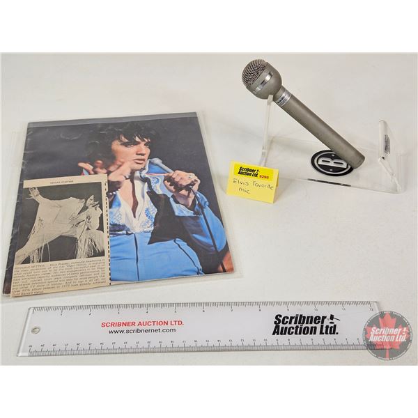 Collector Comb: - Microphone Electro-Voice RE 10 (Consignor Note: Elvis' Favorite) - 1973 Souvenir P