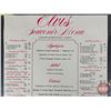 Image 2 : Elvis Las Vegas Hilton Menu (Picture of Elvis on Other Side) : c.1975 (Edges were Trimmed to Fit Fra
