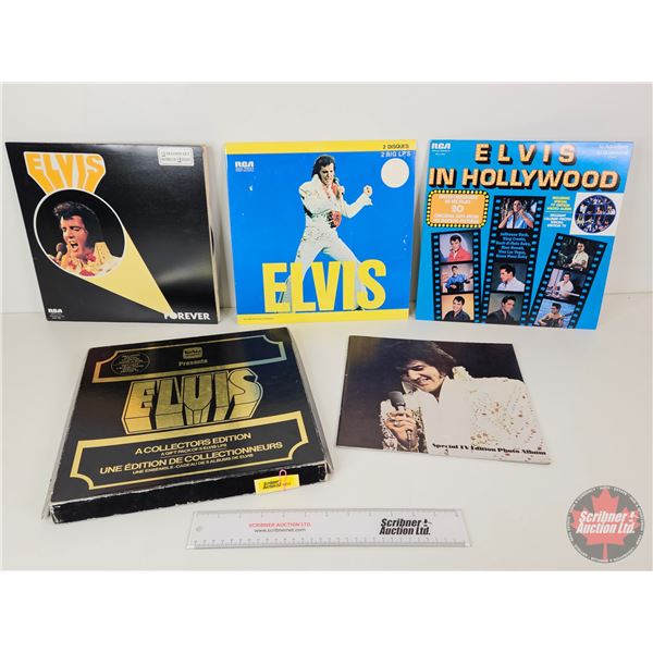 Original Elvis Collectors LP Set 1976 with TV Addition Photo Album (Consignor Note) (12-3/4"H x 12-3