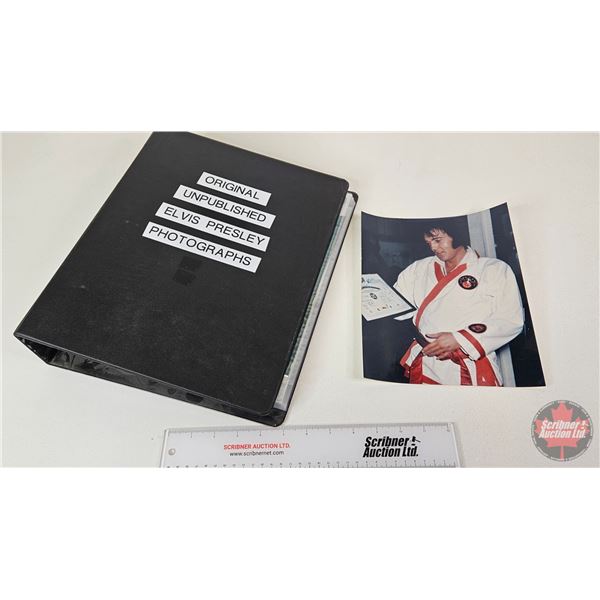 Elvis Photographs: (Consignor Note) Binder of Original Unpublished 4x6 Photos Never Before Seen (App