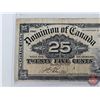Image 3 : Dominion of Canada Twenty Five Cent 1900 "Shinplaster" : Boville (Consignor Tag: Cutting Error)