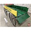 Image 10 : Decor Piece : Wagon w/ John Deere Stencil (20"H x 21"W x 63" L w/Handle)