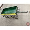 Image 6 : Decor Piece : Wagon w/ John Deere Stencil (20"H x 21"W x 63" L w/Handle)