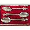 Image 2 : Silver Plated Spoons (3) (c. 1930's) In Wood Case : - Charlie McCarthy (2) - Betty Lou (1) (Case Mea