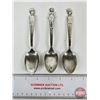 Image 3 : Silver Plated Spoons (3) (c. 1930's) In Wood Case : - Charlie McCarthy (2) - Betty Lou (1) (Case Mea