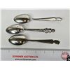 Image 7 : Silver Plated Spoons (3) (c. 1930's) In Wood Case : - Charlie McCarthy (2) - Betty Lou (1) (Case Mea