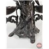 Image 4 : Bronzed Angel Statue Vase with Two Balance Candy Dishes (20-3/4"H x 19-3/4"W)