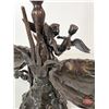 Image 8 : Bronzed Angel Statue Vase with Two Balance Candy Dishes (20-3/4"H x 19-3/4"W)