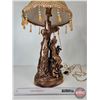 Image 3 : Vintage Table Lamp : (Consignor Note) Idylle Printaniere (Spring Idyll) Vintage Lamp (Total Height :