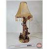 Image 7 : Vintage Table Lamp : (Consignor Note) Idylle Printaniere (Spring Idyll) Vintage Lamp (Total Height :