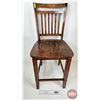 Image 1 : Wooden Tall Chair (41"H x 18"W x 21"D)