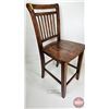 Image 2 : Wooden Tall Chair (41"H x 18"W x 21"D)