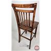 Image 4 : Wooden Tall Chair (41"H x 18"W x 21"D)