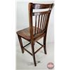 Image 5 : Wooden Tall Chair (41"H x 18"W x 21"D)
