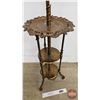 Image 3 : Brass Parlor Lamp : (Burner : Consolidated) : Red Globe  (Adjustable Height : 5' - 7')