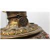 Image 7 : Brass Parlor Lamp : (Burner : Consolidated) : Red Globe  (Adjustable Height : 5' - 7')