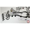 Image 2 : Musical Note Metal Decor Pieces (2) (20"H x 36"W)