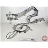 Image 1 : Musical Note Metal Decor Pieces (2) - (20-1/2"H x 48"L) - (29"H x 23"W)