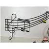 Image 4 : Musical Note Metal Decor Pieces (2) - (20-1/2"H x 48"L) - (29"H x 23"W)