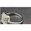 Image 3 : Ladies Ring : Size 6-3/4 : Sterling Silver : 34 Round Cut Cubic Zirconium's w/Appraisal $1450.00 (CD