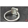 Image 4 : Ladies Ring : Size 6-3/4 : Sterling Silver : 34 Round Cut Cubic Zirconium's w/Appraisal $1450.00 (CD