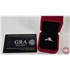Image 7 : Ladies Ring : Size 7-1/2 (Adjustable Ring Shank) : Sterling Silver w/ One Prong Set Round Cut Moissa