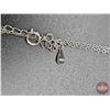 Image 5 : Ladies Pendant : Sterling Silver : Very Fine Chain w/One Round Cut Light Blue Moissanite (Approx. 3.