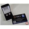 Image 6 : Pair Sterling Silver 925 Marked Stud Earrings (Threaded Post - Screw On/Off) Contains 40 Shared Pron