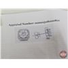 Image 7 : Pair 925 Sterling Silver Stud Earrings w/Friction Posts : 40 Shared Prong set Round Cut Cubic Zircon