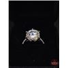 Image 2 : Ladies Ring : Size 7 : Sterling Silver w/5.00CT Moissanites w/Appraisal $3100.00(CDN)