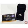 Image 8 : Ladies Ring : Size 7 : Sterling Silver w/5.00CT Moissanites w/Appraisal $3100.00(CDN)